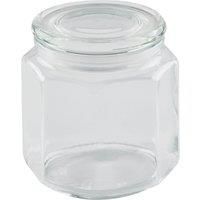 Hexagonal Glass Jar