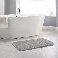 Buddy Bath Antibacterial Ghost Grey Bath Mat Grey