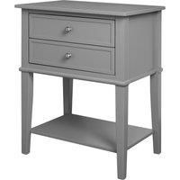 Franklin Grey Bedside Table Grey