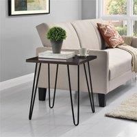 Owen Retro Side Table Brown