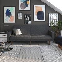 Paxson Linen Sofa Bed Dark Grey