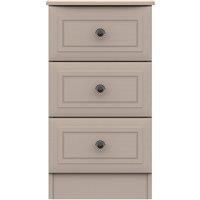 Portia 3 Drawer Bedside Table