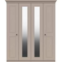 Portia 4 Door Wardrobe, Mirrored