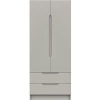 Legato Double, 2 Drawer Wardrobe Grey