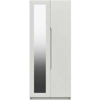 Legato Double Mirrored Wardrobe White