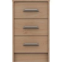 Florine 3 Drawer Bedside Table
