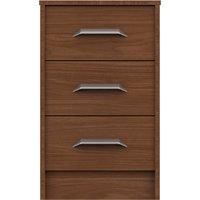 Florine 3 Drawer Bedside Table