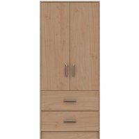 Florine Double 2 Drawer Wardrobe