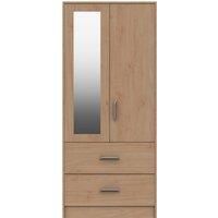 Florine Double 2 Drawer Wardrobe