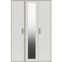 Florine Triple Wardrobe, Mirrored