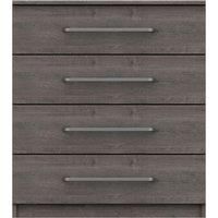 Parker Grey 4 Drawer Chest Grey