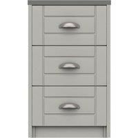Darwin 3 Drawer Bedside Table