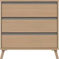 Jenson 3 Drawer Chest Brown