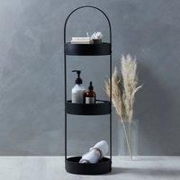 Elements Matt Black 3 Tier Caddy Black
