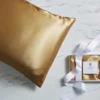 Dorma Purity Gold Silk Pillowcase Gold