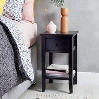 Lynton Black Compact Bedside Black