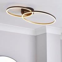 Langdon Integrated LED Ceiling Fitting Silver