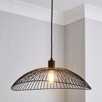 Elements Jaula 50cm Ceiling Fitting Black Matt Black