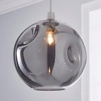 Alexis Glass EasyFit Pendant 25cm Grey