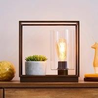 London Shelf Table Lamp Bronze Industrial Brown