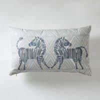 Dancing Zebra Cushion Grey