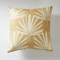 Global Leaf Cushion Beige and White