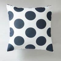 Dottie Polka Cushion Blue and White