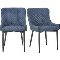Set of 2 Montreal Dining Chairs, Faux Leather