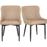 Set of 2 Montreal Dining Chairs, Faux Leather