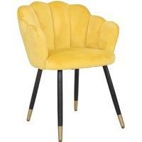 Vivian Velvet Chair Yellow