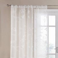 Dorma Cheddleton White Slot Top Voile White