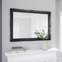 Swept Mirror 104x74cm Black Black