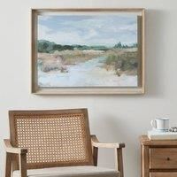Churchgate Stream Framed Print White/Blue