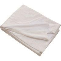 White Crushed Velour Throw White