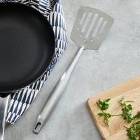 Professional Slotted Turner with Garlic Grater Silver