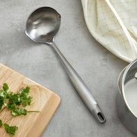 Professional Ladle with Measurements and Pouring Lip Black