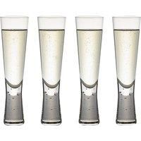 Set of 4 Hotel Bubble Stem Flute Glasses