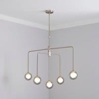 Maran 5 Light Ceiling Fitting Satin Nickel