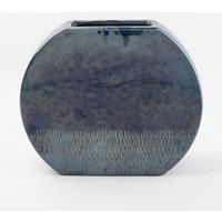 Zen Round Flat Ceramic Vase