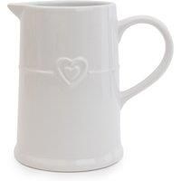 Hearts White Jug