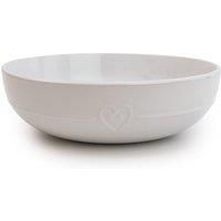 Hearts White Serving Bowl