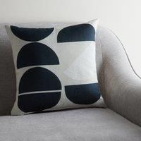 Cut Out Moon Geo Cushion MultiColoured
