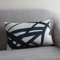 Brushbroke Modern Print Cushion MultiColoured