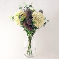 Florals Forever Artificial Hydrangea and Thistle Bouquet