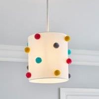 Multi Colour Pom Pom Lamp Shade