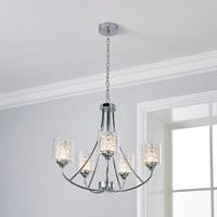 Frankie 5 Light Ceiling Fitting Chrome