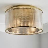 Kruze Glass Flush Ceiling Light