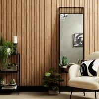 Wooden Panel Natural Wallpaper Natural