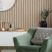 Nu Wall Self Adhesive Wooden Slat Wall Wallpaper Natural