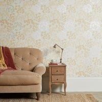 Dorma Daylesford Yellow Wallpaper Yellow/White